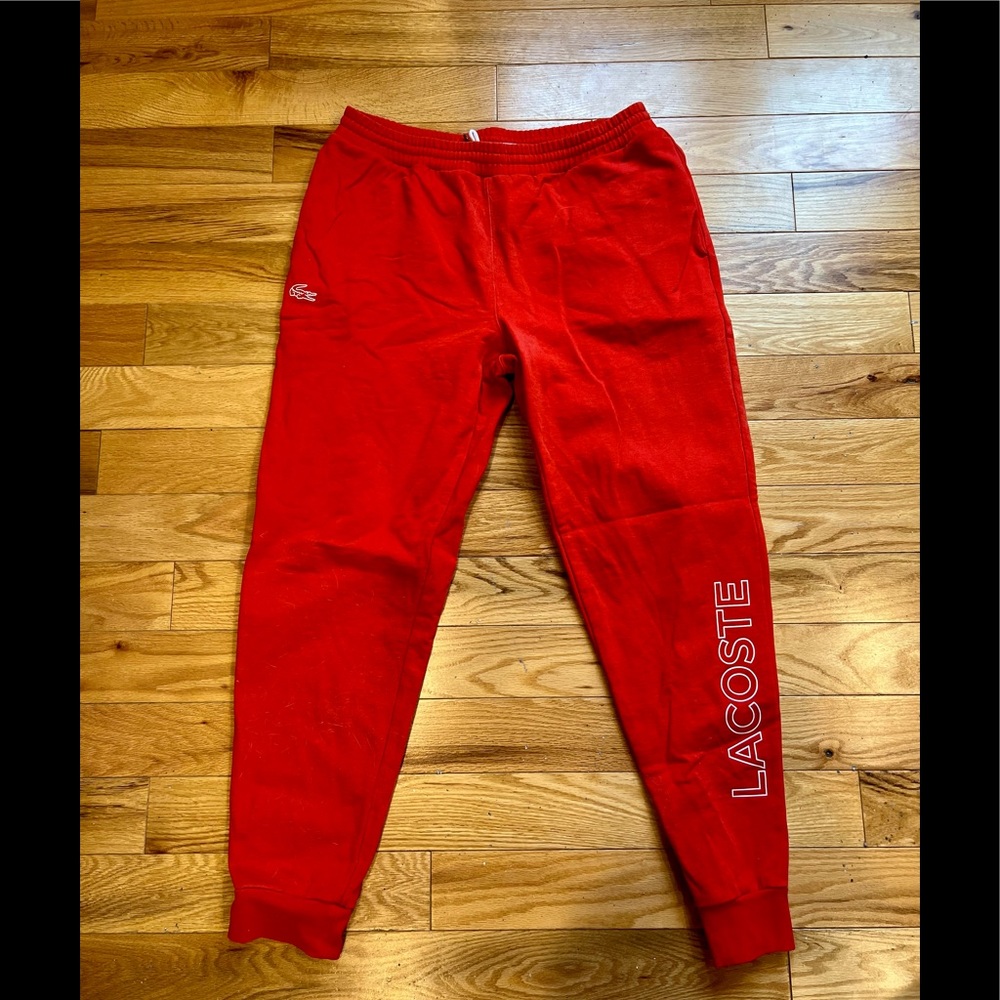 Lacoste Red Sweatpants